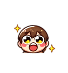 可愛いキャラクタースタンプ(表情のみver.)（個別スタンプ：16）