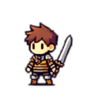 RPG風ドット絵ミニキャラクター（個別スタンプ：2）