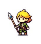 RPG風ドット絵ミニキャラクター（個別スタンプ：7）