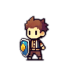 RPG風ドット絵ミニキャラクター（個別スタンプ：9）