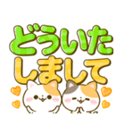 カラフルでか文字♡ねこねこにゃんこ（個別スタンプ：14）