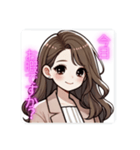 ふんわり女子の日常♡お誘い編（個別スタンプ：2）