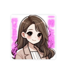 ふんわり女子の日常♡お誘い編（個別スタンプ：6）