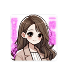 ふんわり女子の日常♡お誘い編（個別スタンプ：7）