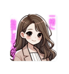 ふんわり女子の日常♡お誘い編（個別スタンプ：9）
