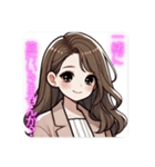 ふんわり女子の日常♡お誘い編（個別スタンプ：11）