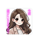 ふんわり女子の日常♡お誘い編（個別スタンプ：15）