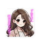 ふんわり女子の日常♡お誘い編（個別スタンプ：20）