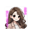 ふんわり女子の日常♡お誘い編（個別スタンプ：22）