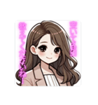 ふんわり女子の日常♡お誘い編（個別スタンプ：24）