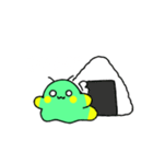 緑黄生物(白文字)（個別スタンプ：5）