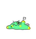 緑黄生物(白文字)（個別スタンプ：13）