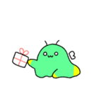 緑黄生物(白文字)（個別スタンプ：19）
