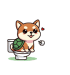 カメ柴#犬の日（個別スタンプ：35）