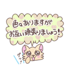 おにぎりチワワ26大人敬語の長文気遣い（個別スタンプ：11）