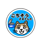 陽気なネコいっぱい♪【あいさつシール風】（個別スタンプ：24）