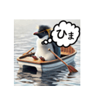 AI de 愉快なペンギンたち（個別スタンプ：12）