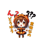 ハロウィン限定！魔女のかわいいスタンプ（個別スタンプ：9）