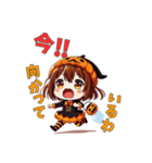 ハロウィン限定！魔女のかわいいスタンプ（個別スタンプ：11）