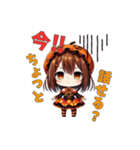 ハロウィン限定！魔女のかわいいスタンプ（個別スタンプ：13）