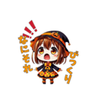 ハロウィン限定！魔女のかわいいスタンプ（個別スタンプ：16）