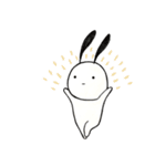炭のうさぎ（個別スタンプ：4）