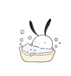 炭のうさぎ（個別スタンプ：7）