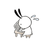 炭のうさぎ（個別スタンプ：9）