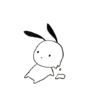 炭のうさぎ（個別スタンプ：11）