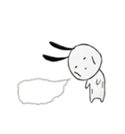 炭のうさぎ（個別スタンプ：14）