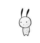 炭のうさぎ（個別スタンプ：15）
