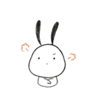 炭のうさぎ（個別スタンプ：16）