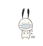 炭のうさぎ（個別スタンプ：17）