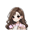 ふんわり女子の日常♡褒め言葉・嬉しい言葉（個別スタンプ：4）