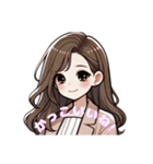 ふんわり女子の日常♡褒め言葉・嬉しい言葉（個別スタンプ：5）