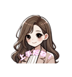 ふんわり女子の日常♡褒め言葉・嬉しい言葉（個別スタンプ：10）