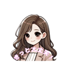 ふんわり女子の日常♡褒め言葉・嬉しい言葉（個別スタンプ：20）