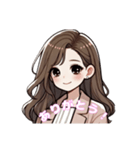 ふんわり女子の日常♡褒め言葉・嬉しい言葉（個別スタンプ：22）