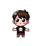 可愛いキャラクタースタンプ(動きありver.)（個別スタンプ：1）