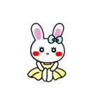 うさぎ♡らぴぴ♡(Cute rabbit)文字なしver（個別スタンプ：8）