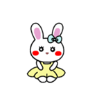 うさぎ♡らぴぴ♡(Cute rabbit)文字なしver（個別スタンプ：13）