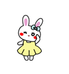 うさぎ♡らぴぴ♡(Cute rabbit)文字なしver（個別スタンプ：15）