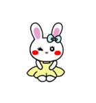 うさぎ♡らぴぴ♡(Cute rabbit)文字なしver（個別スタンプ：16）