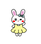 うさぎ♡らぴぴ♡(Cute rabbit)文字なしver（個別スタンプ：20）