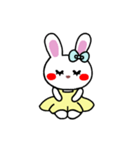 うさぎ♡らぴぴ♡(Cute rabbit)文字なしver（個別スタンプ：22）