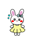 うさぎ♡らぴぴ♡(Cute rabbit)文字なしver（個別スタンプ：24）