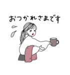 頑張れ！働くおねえさん（個別スタンプ：14）