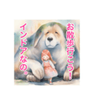 犬と少女の友情物語（個別スタンプ：30）