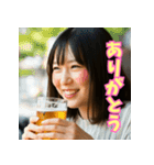 酒カス女子 ビール飲みの美女と日常（個別スタンプ：16）