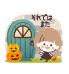 モノトーンmushちゃん・ハロウィン（個別スタンプ：5）